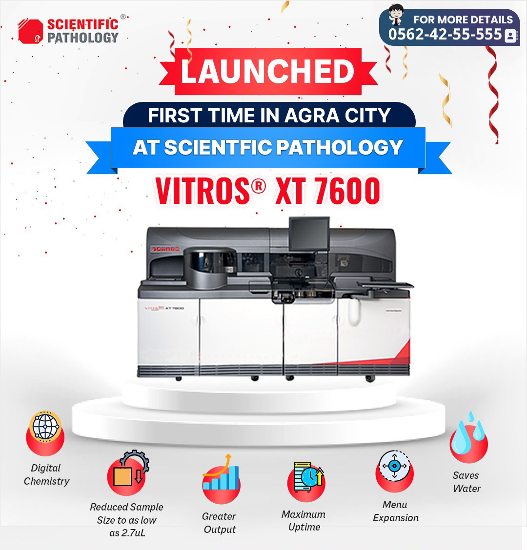 Launched - VITROS -7600 Dry Chemistry Analyser First Time in Agra