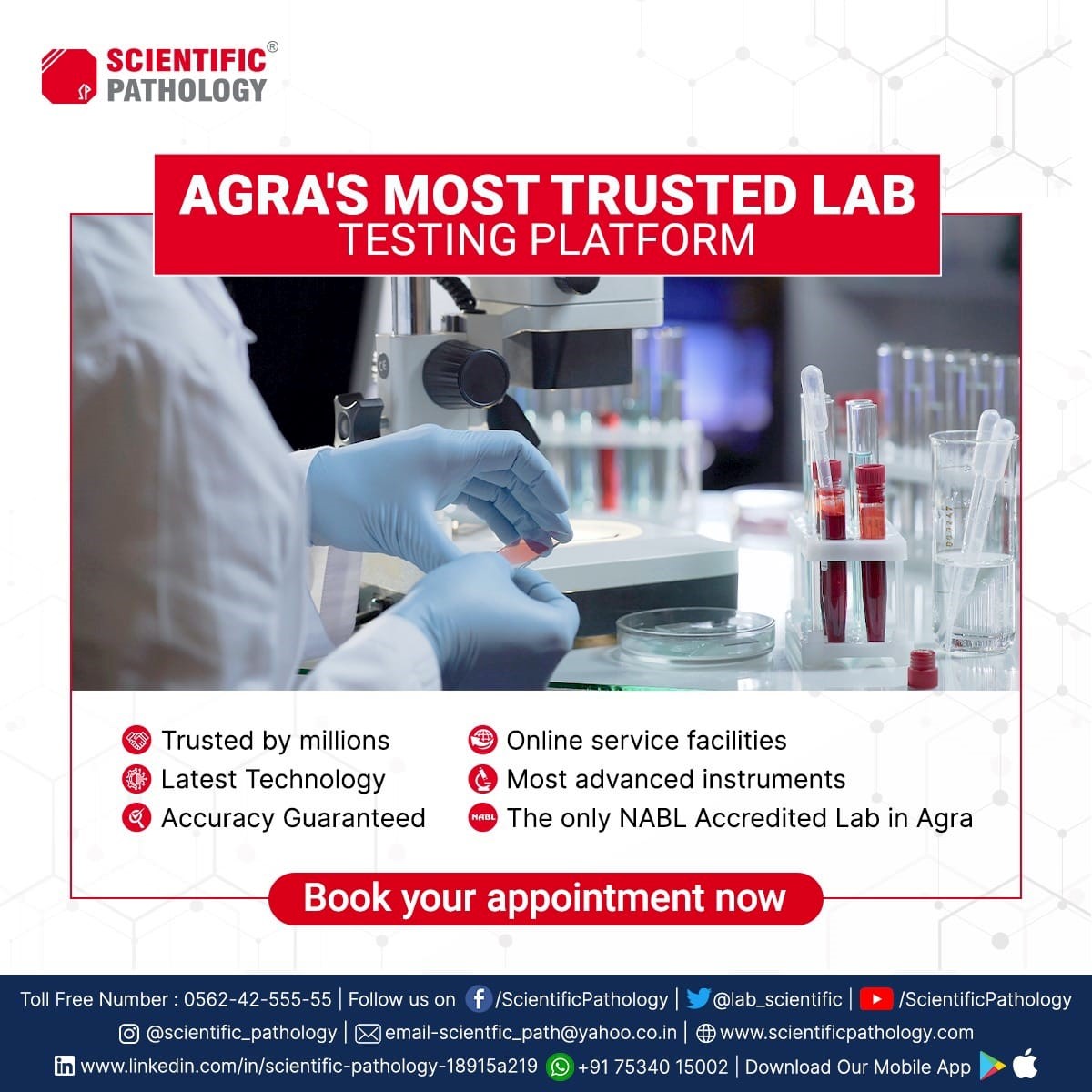  Best Diagnostic Center In Agra | Pathology Laboratory Near Me - Scientificpathology.com